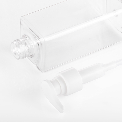 Garrafa cosmética transparente 300ML biodegradável luxuoso da loção