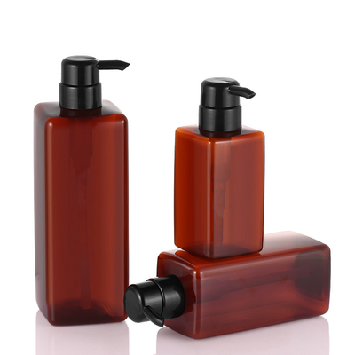 Garrafa cosmética clara da loção, garrafas quadradas da bomba da loção de 41mm