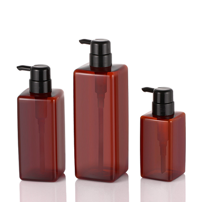 Garrafa cosmética clara da loção, garrafas quadradas da bomba da loção de 41mm