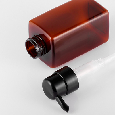 Garrafa cosmética clara da loção, garrafas quadradas da bomba da loção de 41mm