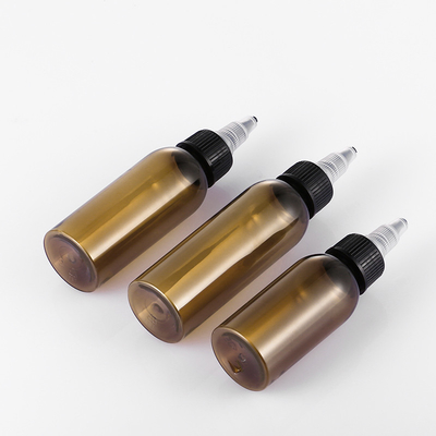 Frascos plásticos pequenos com capacidade 60ml reusável de Reappliable das tampas superiores do parafuso