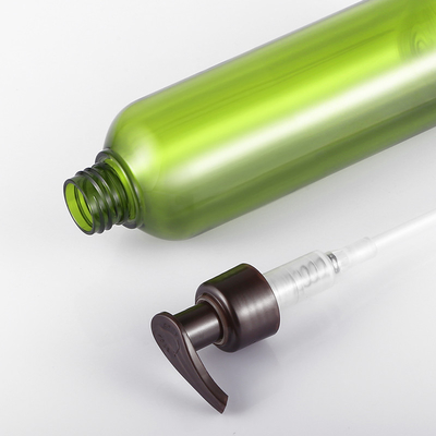garrafa cosmética da loção do círculo, garrafas vazias verdes 300ML da loção do corpo de 54mm