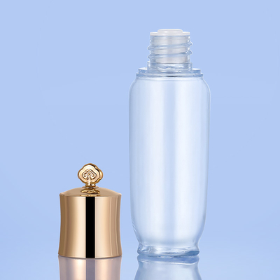 A garrafa vazia geada do curso do ouro ajustou a capacidade 30ml para o tonalizador