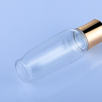 A garrafa vazia geada do curso do ouro ajustou a capacidade 30ml para o tonalizador