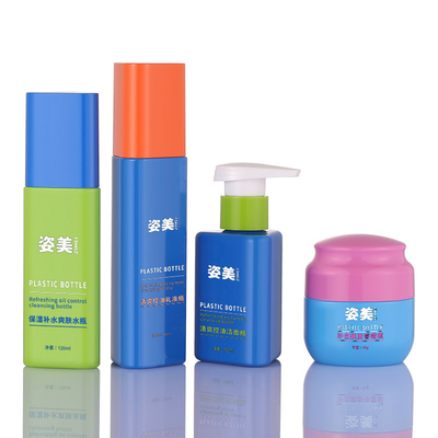Grupos de empacotamento cosméticos do tampão de parafuso, recipientes cosméticos plásticos de 150ml 200ml