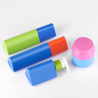 Grupos de empacotamento cosméticos do tampão de parafuso, recipientes cosméticos plásticos de 150ml 200ml