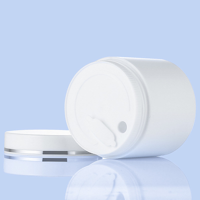 Frasco de empacotamento de creme do animal de estimação branco com capacidade superior das tampas 100g do parafuso