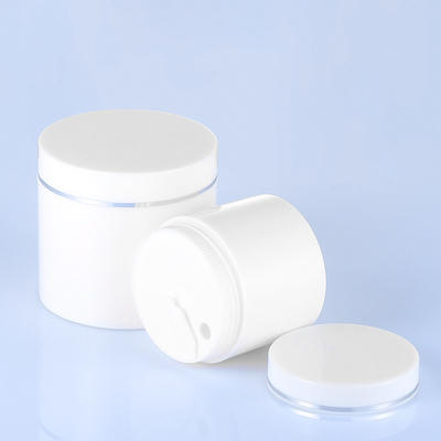 Frasco de empacotamento de creme do animal de estimação branco com capacidade superior das tampas 100g do parafuso