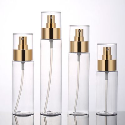 Garrafas cosméticas vazias redondas do pulverizador, garrafas plásticas do pulverizador do espaço livre luxuoso de 4 onças