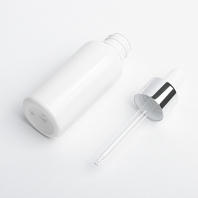 Garrafa cosmética de prata 50ml do conta-gotas para o diâmetro do óleo essencial 34mm