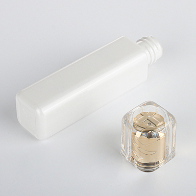 Garrafas de perfume vazias luxuosas acrílicas do ODM que empacotam Rose Gold 15ML 30ML